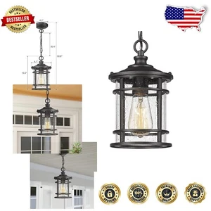Farmhouse Style Outdoor Pendant Light – Listed for Safety and Durability - Picture 1 of 8