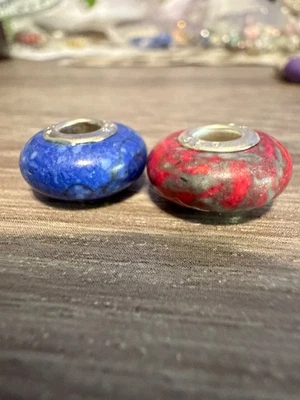 欧洲大孔仿绿松石珠 69 件 BH173 — 第 1/4 张图片