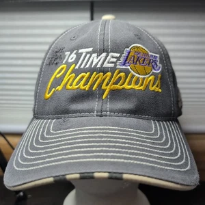 NBA Los Angeles Lakers 16 Time Champions Adidas Flexfit Hat NWT - Picture 1 of 10