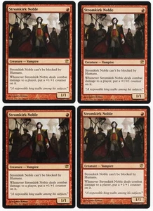 Stromkirk Noble x4 4x 2011 Innistrad PLAYSET MTG Red Rare Creature NM AZ1 - Picture 1 of 2