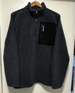 Hi Tec Thermo Herren Gr. L Large Blau 1/4 Zip Pebble Fleece Pullover Sweater - Bild 1 von 5