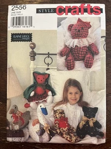Style 2556 UNCUT Sewing Pattern, Stuffed Animals and Clothes - Picture 1 of 2