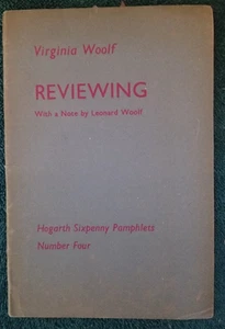 1939 Reviewing Virginia Woolf First Edition Hogarth Sixpenny Pamphlets - Bild 1 von 9