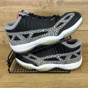Nike Air Jordan Schuhe Herren Gr. UK 10 Jordan 11 Retro Low Black Cement Turnschuhe - Bild 1 von 10