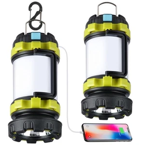 2 Pack Camping Lantern, Outdoor Led Camping Lantern, Rechargeable Flashlights... - Picture 1 of 9