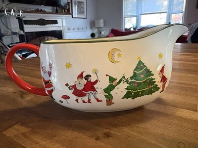 NUEVO Cath Kidston London Navidad Gravy Boat - Santa Elf Tree Foto 1 de 4