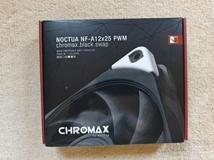 Noctua NF-A12x15 PWM Chromax Fan, black 120 mm with 7 sets of coloured tabs - Afbeelding 1 van 5