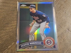 2011 Topps Chrome #154 Justin Morneau Refractor Nmmt - Picture 1 of 3