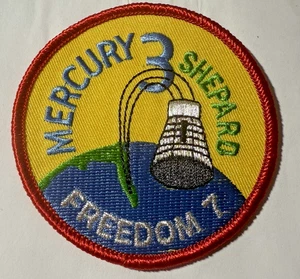 NASA -- MERCURY 3 / FREEDOM 7 -- ALAN SHEPHARD -- 3" EMBROIDERED PATCH - Picture 1 of 1
