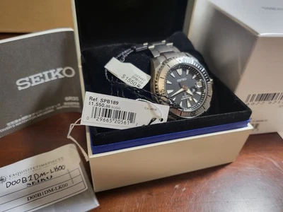 Seiko Prospex SPB189 relógio de mergulho automático masculino titânio SPB189J1 SBDC129 - Imagem 1 de 3