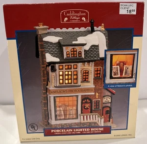 Lemax Caddington Village XMAS Porcelain Lighted House Nelson’s Photography 2002 - Picture 1 of 6