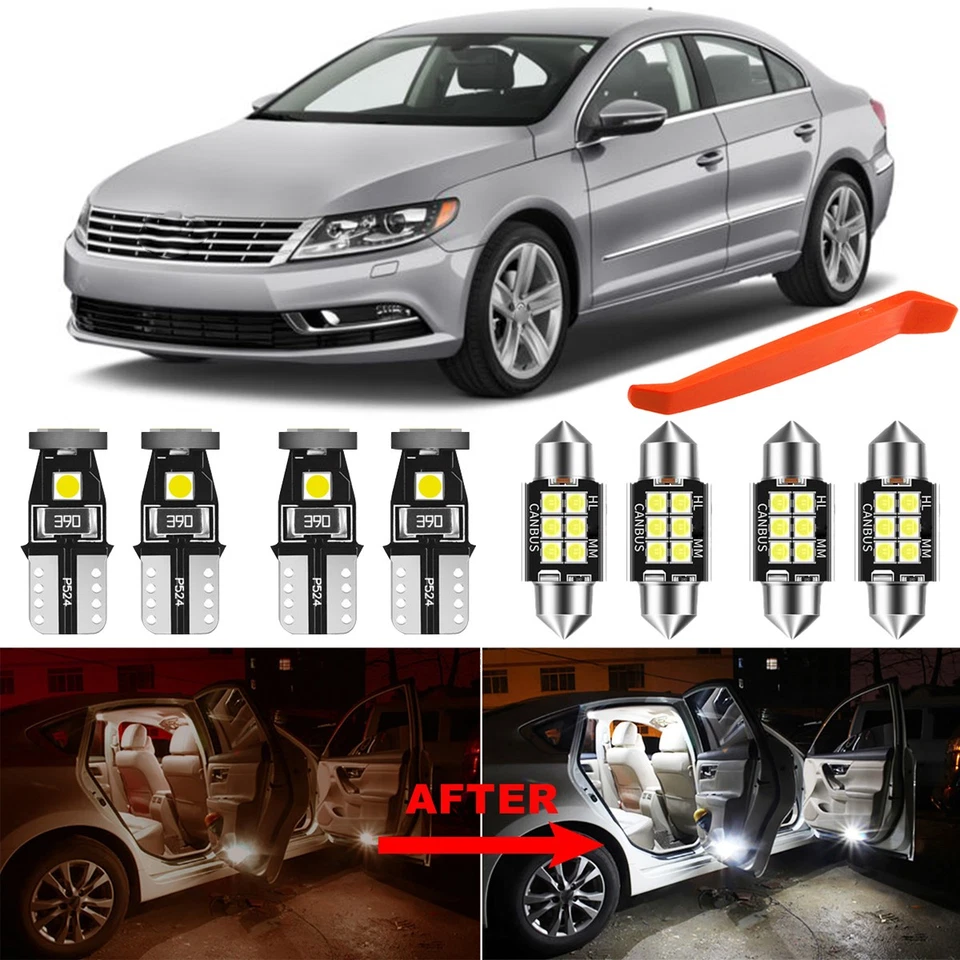 LED Light Bulb White Interior Light Kit for Volkswagen CC VW Passat CC 2008-2017 - Image 1 of 4