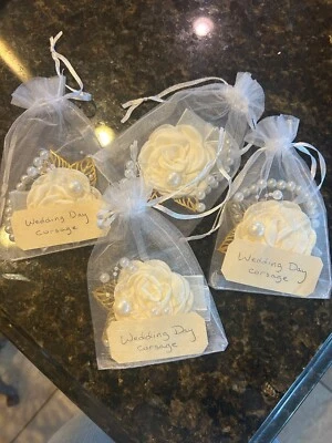 婚礼珍珠手链胸花带金叶妈妈阿姨等 4件套 — 第 1/2 张图片