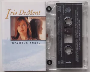 IRIS DeMENT - INFAMOUS ANGEL (WARNER 9362452384) 1993 EUROPE CASSETTE TAPE FOLK - Picture 1 of 3