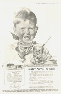 1919 BEECH NUT Peanut Butter sandwich PRINT AD Pumpkin Pie recipe lunch dinner - Picture 1 of 2