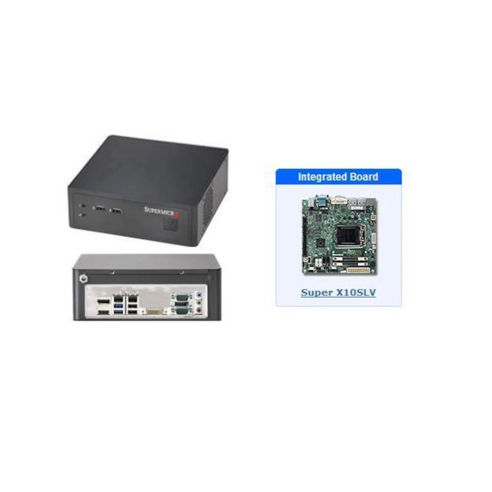 Supermicro SuperServe SYS-1018L-MP Mini-ITX X10SLV LGA1150 Server Barebone - Image 1 of 1