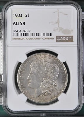 1903 Morgan Dollar NGC Certified AU58 - Image 1 of 2