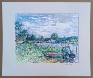 Neumann, Georg (1934 Frankfurt/Oder – 2003) „Im Prerower Hafen“ 2001 - Bild 1 von 4