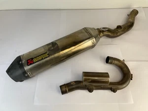YAMAHA YZF 250 2008 AKRAPOVIC EXHAUST MUFFLER SILENCER AND HEADER PIPE - Picture 1 of 24