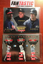 1995 Donruss DOMINATORS First base #3 of 9, McGriff, Bagwell, Frank Thomas