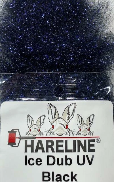 Hareline Dubbin Ice Dub UV Black