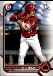 LOT OF 20 2022 BOWMAN DRAFT 1ST BASE PROSPECT BD122 SAL STEWART REDS - Bild 1 von 2