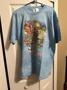 Vintage Disney Very Merry Christmas Party 2005 blau/weiß T-Shirt selten Gr. XL - Bild 1 von 3