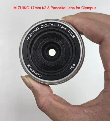 M.ZUIKO 17mm f/2.8 Prime Pancake Lens for Olympus Panasonic Micro 4/3Camera - Image 1 of 4