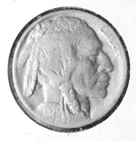 1925D BUFFALO NICKEL - FREE SHIPPING - RN4858 Cover