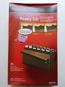 Pendaflex Ready-Tab Hanging Folders - Legal 25 pk Reinforced- Green - NEW! 42591 - Picture 1 of 2