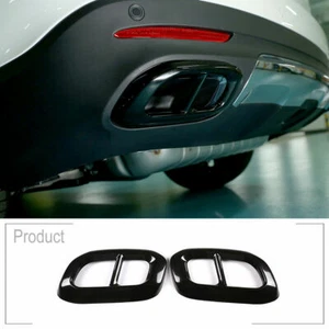 Exhaust Tailpipes Pipe Tip Cover Trim For Mercedes Benz GLC 300 GLE GLS 350 2020 - Picture 1 of 10