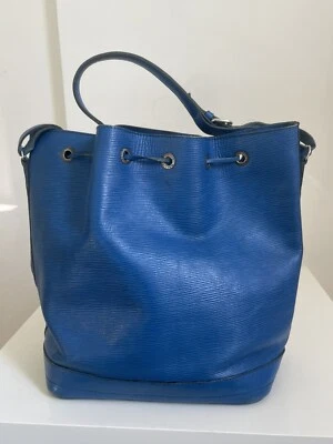 Borsa a secchiello Louis Vuitton Noe originale tracolla blu Marin EPI Francia... - Immagine 1 di 4