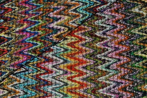 CHEVRON WOOL & CASHMERE LUXURY 23 MULTI COLOUR KNIT MADE IN ITALY FOR MISSONI - Picture 1 of 17