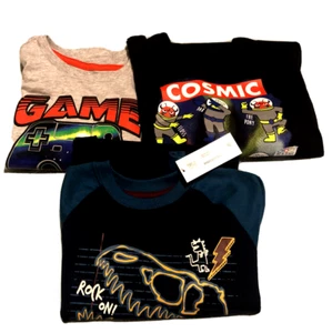 Set of 3 - 365 Kids Boys T-Shirts 3 Long Sleeve Shirts Size 4 NEW 5K32 - Picture 1 of 8