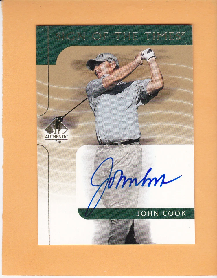 JOHN COOK #JC 2003 SP AUTHENTIC GOLF SIGN OF THE TIMES AUTOGRAPH PGA TOUR  A1 - Image 1 of 2