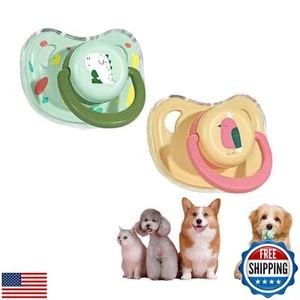 2Pcs Pet Dog Silicone Pacifier, Puppy Pacifier for Small Dogs, Pet Puppy Kitt - Afbeelding 1 van 5