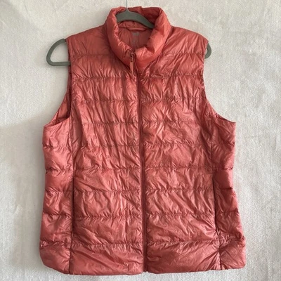 Женский легкий пуховик Uniqlo румяна розовый размер XL - Изображение 1 из 4
