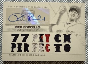 Rick PORCELLO🔥2015 Topps Triple Threads White Whale Patch AUTO #TTAR-RP3 1/1📈 - Picture 1 of 2