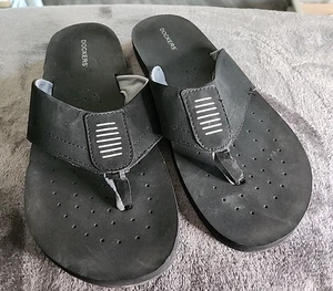 Dockers Herren Flip Flops Schwarz Gr. XL 12/13 Strand Boot Sandale - Bild 1 von 5