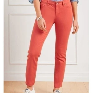 Talbots flawless slim ankle raspberry pink stretch jeans plus size 16W - Picture 1 of 10