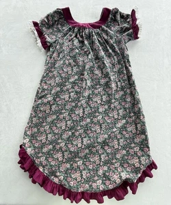 Vintage Karyl Kaye Dress Women’s Size 8 Made In Hawaii Ruffle Floral Pocket - Picture 1 of 11