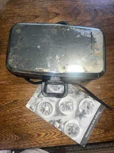 Vtg. Vitantonio Premier Professional Belgian Waffle Maker Model 550 Chrome Mcm - Picture 1 of 11