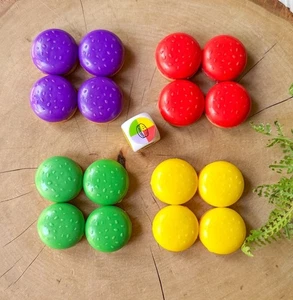 Pop the Pig Game 16 Hamburger Pieces Complete Set Replacement Dice P39 Parts - Picture 1 of 2