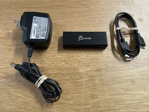 j5 create USB 3.0 4-port Mini Hub JUH340 W/ AC Adapter - Picture 1 of 6