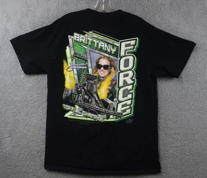 Brittany Force Shirt Men's Large Black Monster Energy NHRA Champ Dragster RacIng - Picture 1 of 9