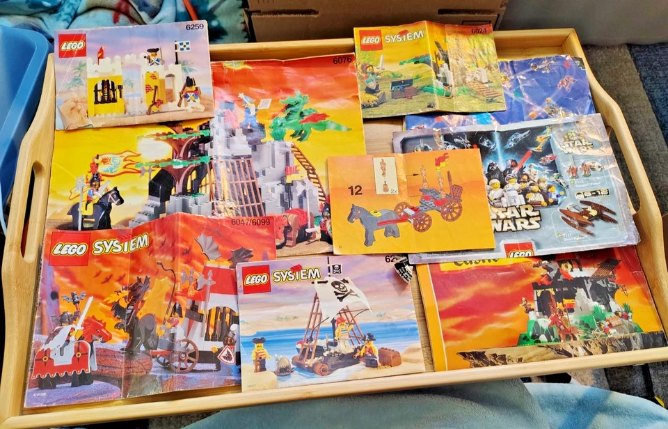Lote De Manuales De Instrucciones Lego De Colección 6076, 6259, 6047/6099, 6261, 6024, 6027 Foto 1 de 1