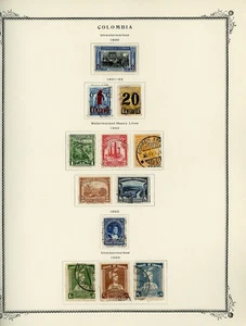 COLOMBIA Scott Specialty Album Page Lot #13 - SEE SCAN - $$$ - Picture 1 of 1