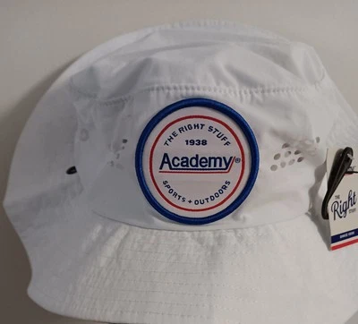 Sombrero de cubo blanco Academy Sports + aire libre | NUEVO con etiquetas mecha de humedad talla única Foto 1 de 2