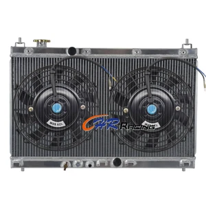 #13451 Aluminum Radiator+Fans for 2015-2020 Honda City/Fit GK5 L15A 1.5L MT - Picture 1 of 11