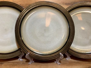 SET OF 3 - SANGO - VERONA BLACK - 11 1/4" DINNER PLATES # 4872 - EUC - Picture 1 of 4